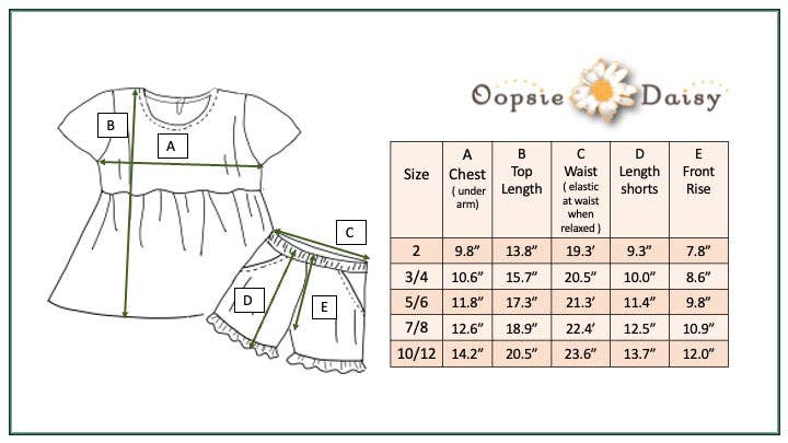 Kids Tropical Floral Pocket Ruffle Spring Summer Short Set