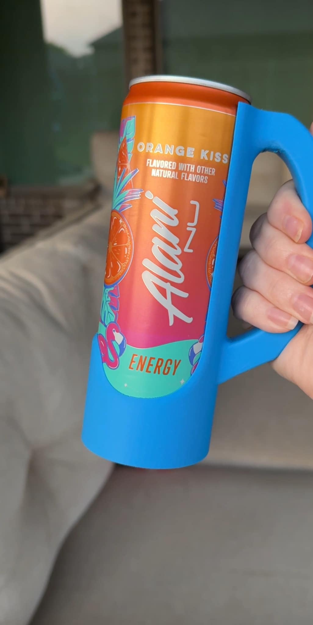 Skinny Can Holder with Lid