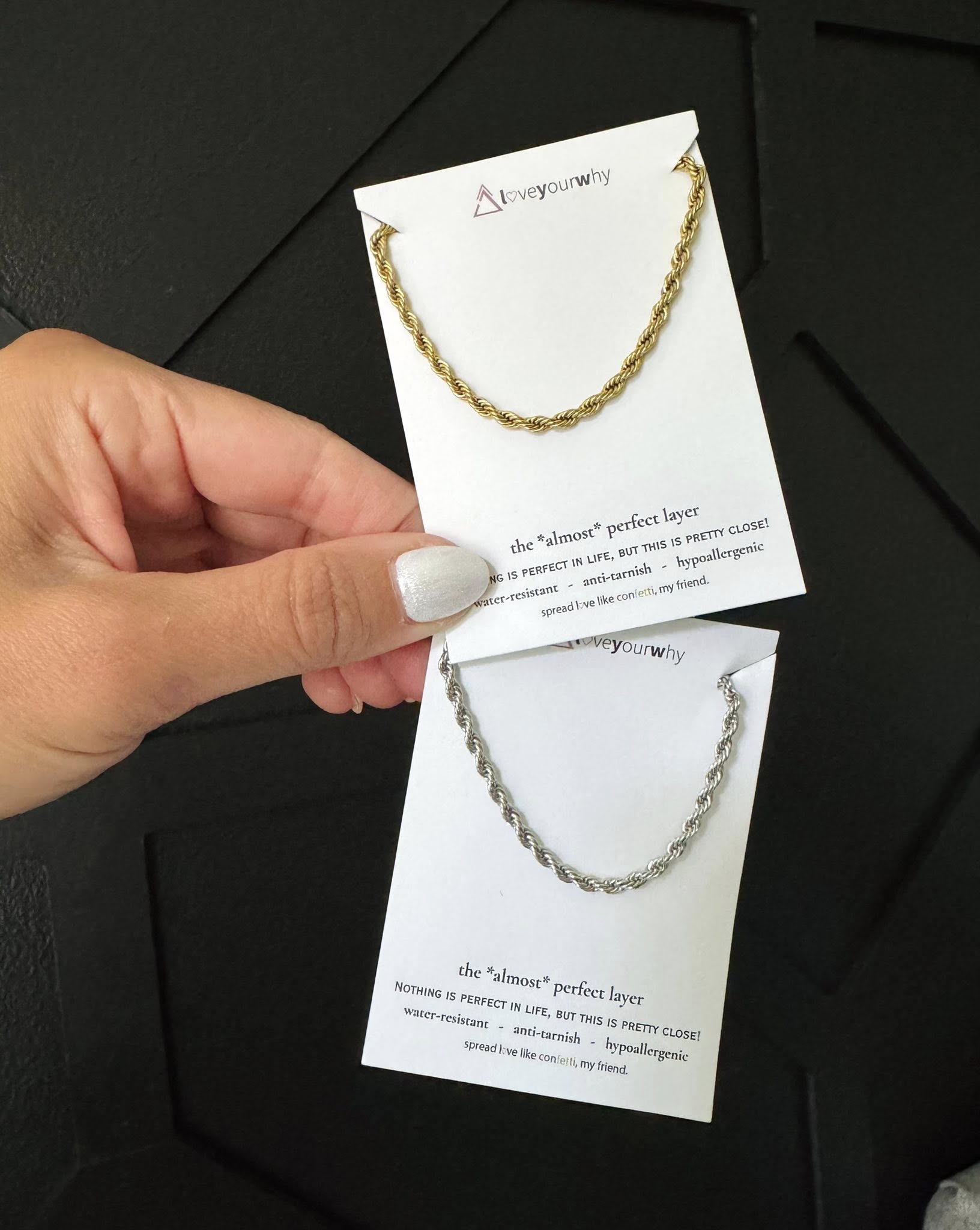 Water-Resistant Rope Necklace