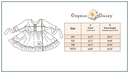 Kids Navy White Flower Button Lace Winter Dress With Pockets