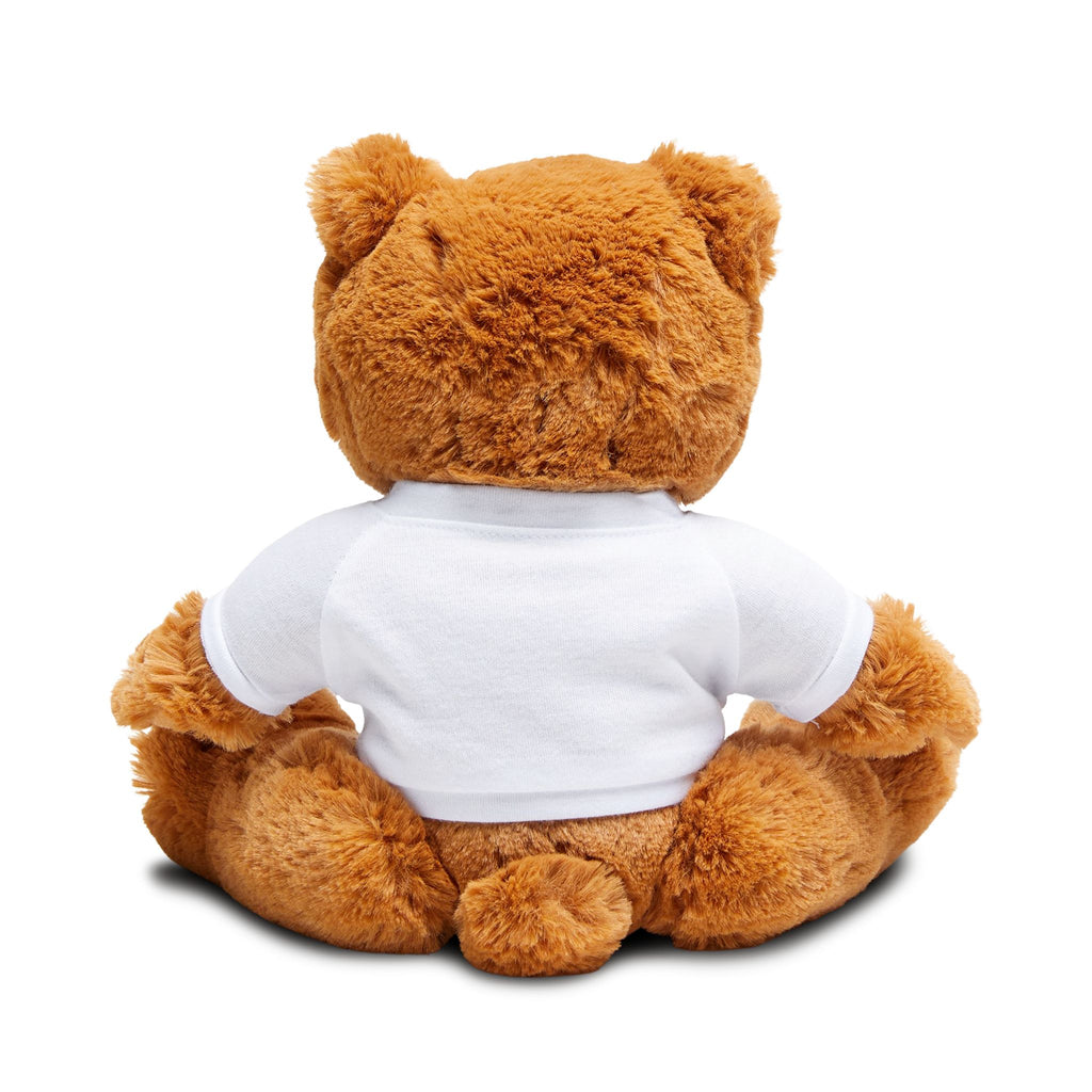 Plush Teddy Bear with Heart T‑Shirt – 'I (heart) you' Cute Valentine Gift