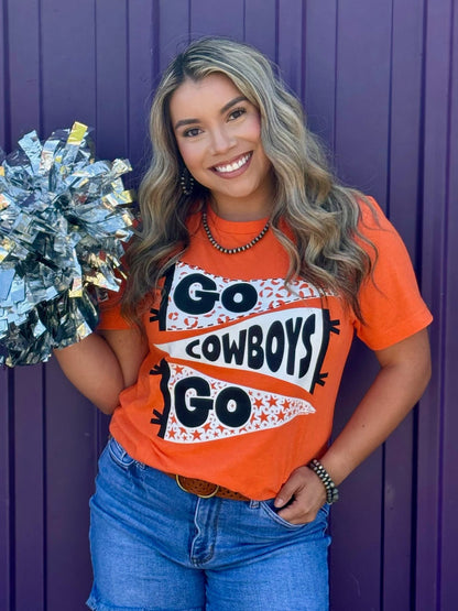 Go Mascot Go Pennant Customizable Tee