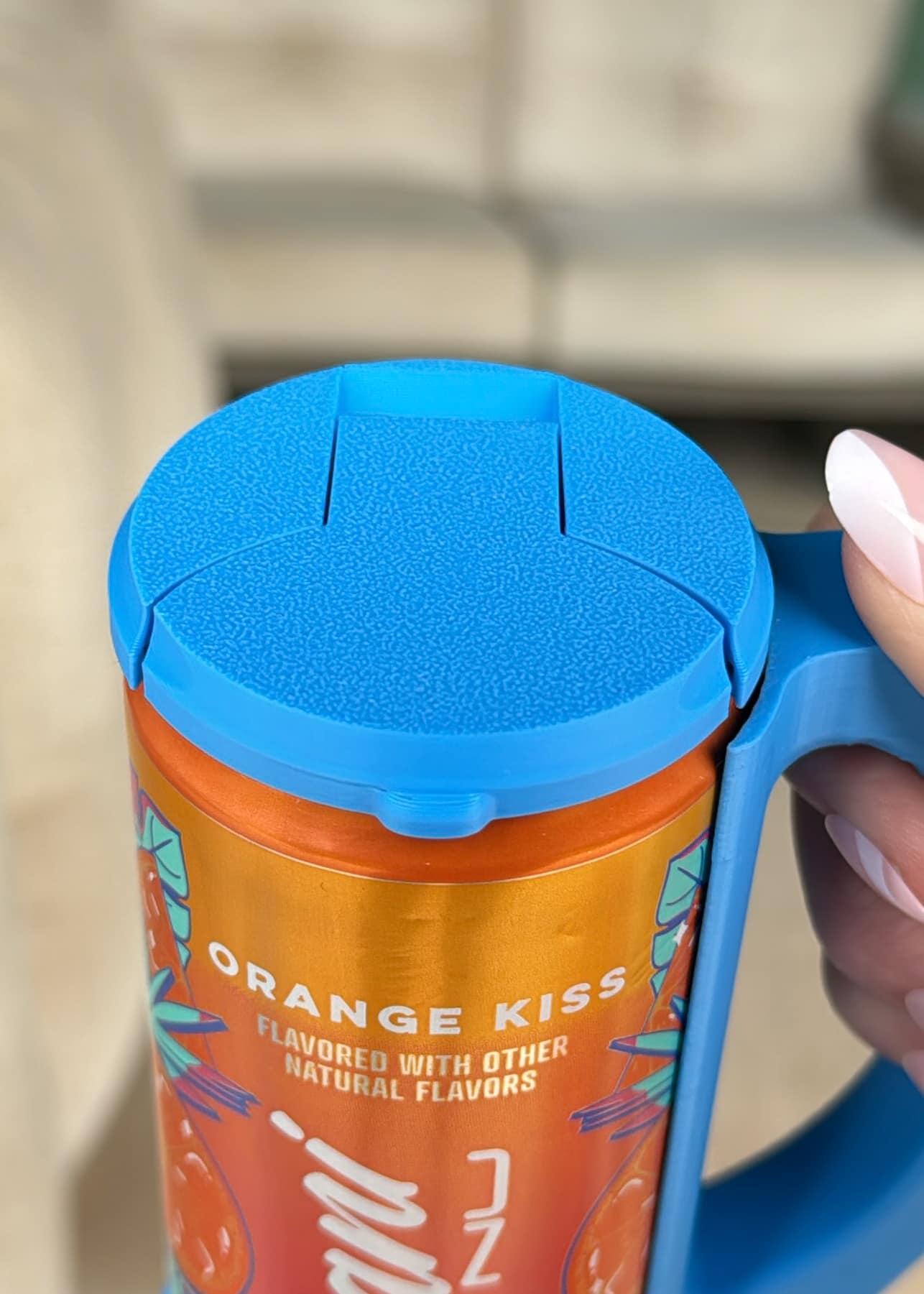Skinny Can Holder with Lid