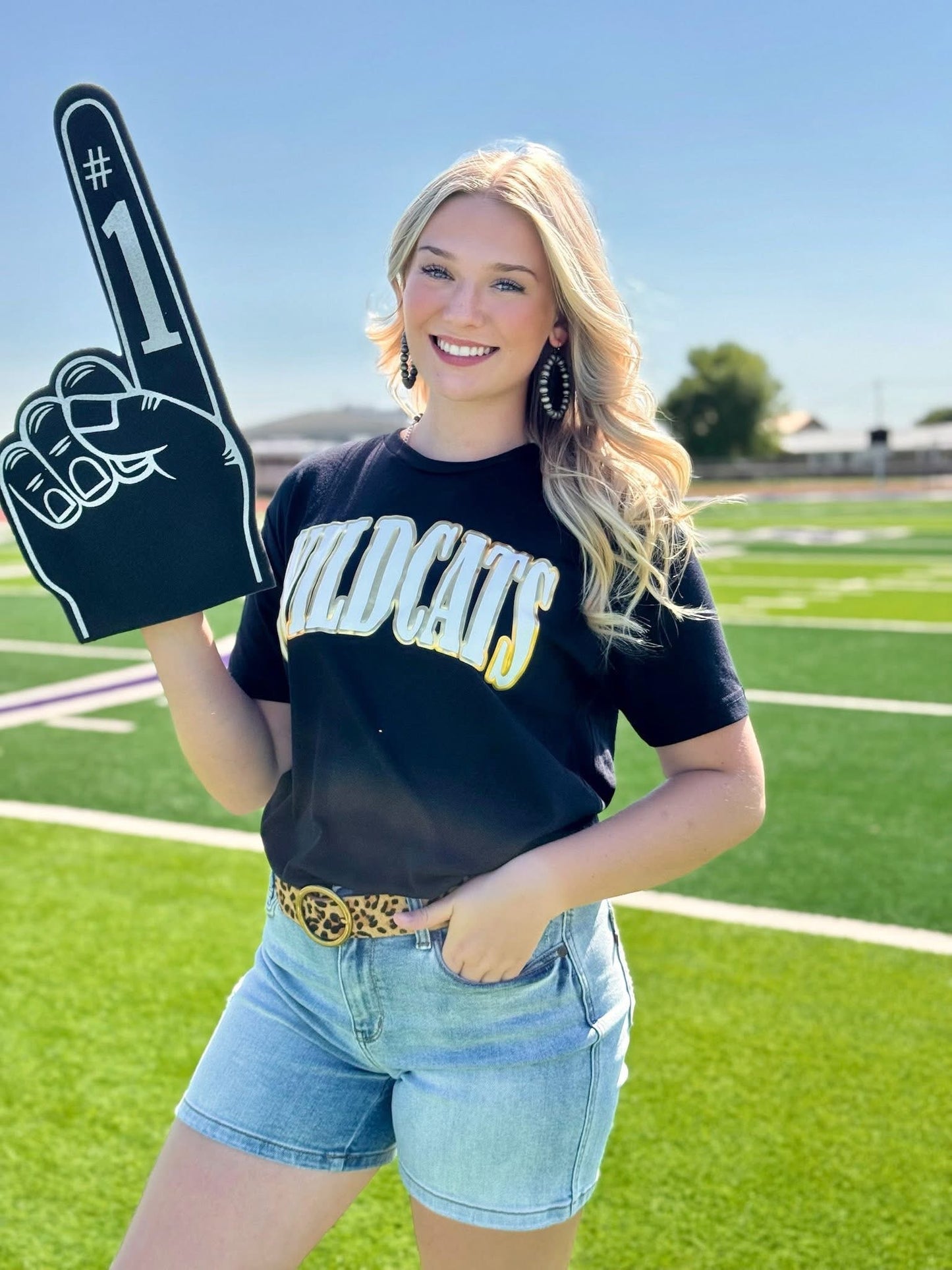 Metallic Puff Mascot Tee