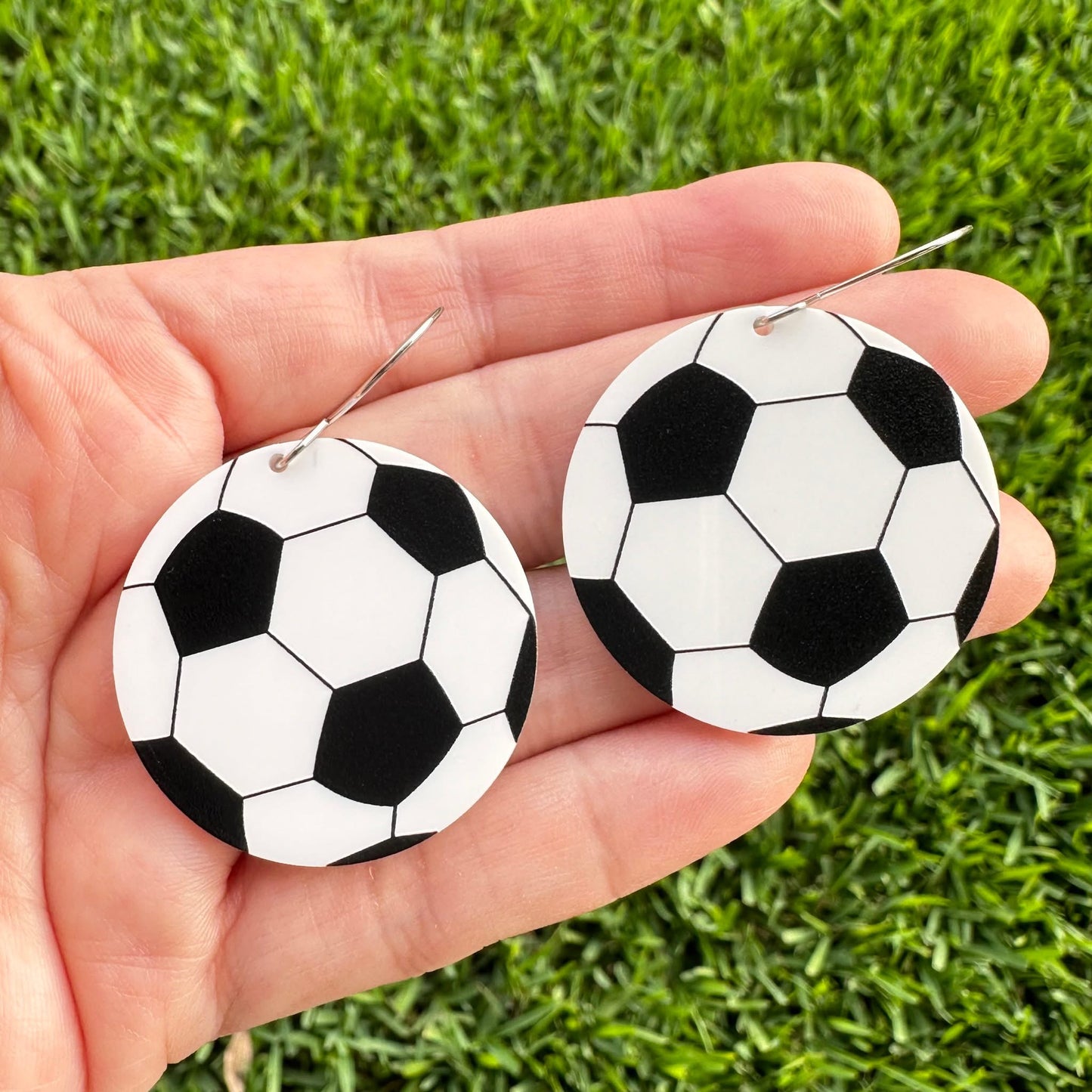 Soccer Dangle Earrings