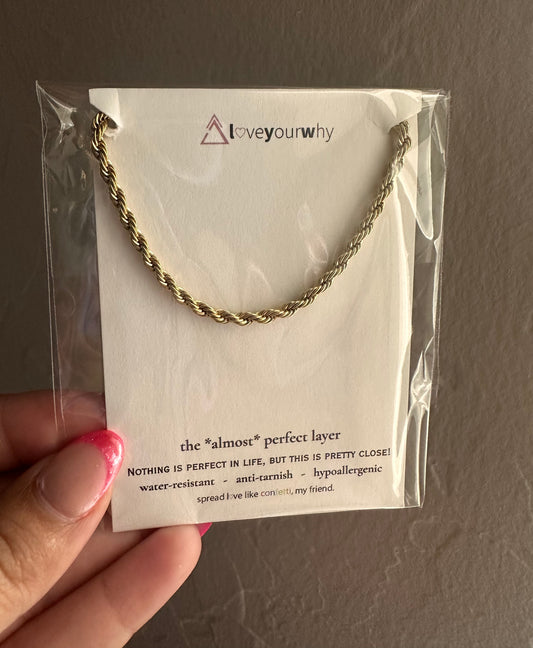 Water-Resistant Rope Necklace