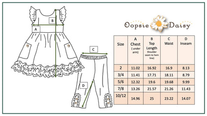 Kids Lavender Gingham & Floral Capri Ruffle Spring Set