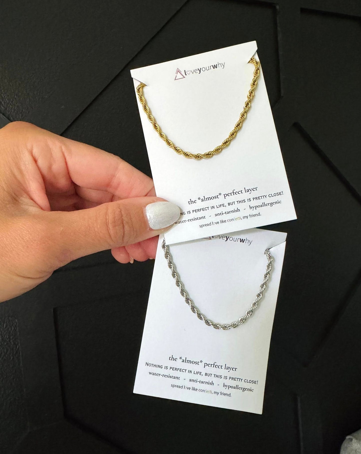 Water-Resistant Rope Necklace